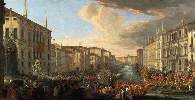 regatta on the grand canal in honour of frederick four king of denmark